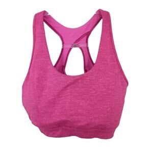 Tek Gear Sports Bra Large Medium Support Racerback Wireless Pink Bra